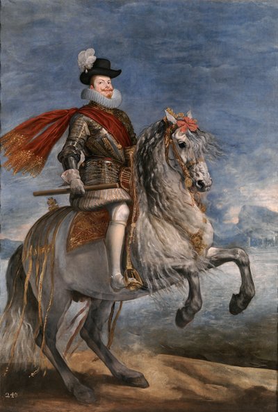 Filippo III a cavallo da Diego Velázquez